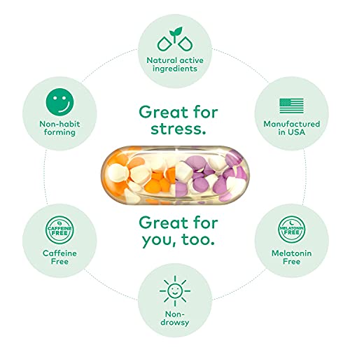 R3SET Calm, Stress & Anxiety Relief Supplement, Calm & Focus, with Ashwagandha, L-Theanine, Vitamin D, Valerian, Omega-3, 14 Veg Capsules