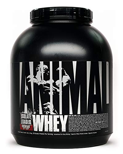 Animal Whey Isolate Whey Protein Powder – Isolate Loaded for Post Workout and Recovery – Low Sugar with Highly Digestible Whey Isolate Protein - Brownie Batter - 4 Pounds