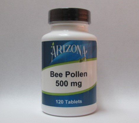 Arizona Brand Bee Pollen Tablets - 500mg - 120 Tablets - Dietary Supplement - Arizona Brand Nutritionals