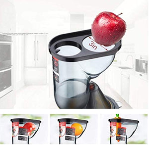 wan QIN Juicer Machines, Masticating Juicer, 3.15-Inch Wide Chute Cold Press Juicer, Easy to Clean with Brush, Carrot Slow Juicer Machine, Quiet Motor/Reverse Function