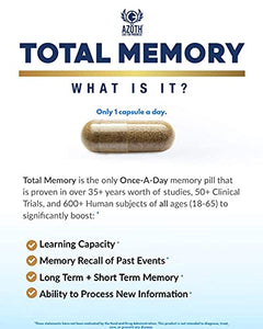 AZOTH Advanced Memory Formula - #1 Rated Brain Booster & Memory Supplement for Brain (30 Count Nootropic Brain Supplement with Vitamin D3, Bacopa Monnieri, and Huperzine A)