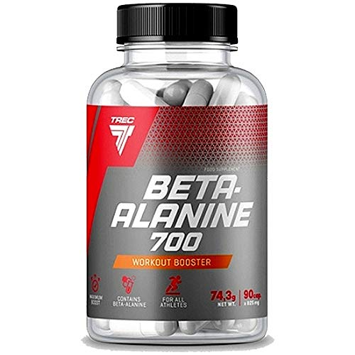 TREC Nutrition Beta-Alanine | Energy & Endurance | Pre Workout Booster | Increase Physical Performance | Food Supplement (90 Capsules)