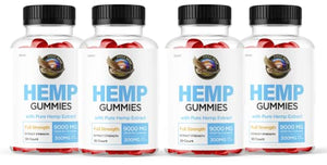 (4 Pack) Eagle Hemp Gummies, Original Formula, 4 Month Supply