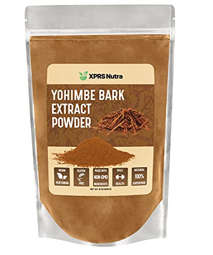 XPRS Nutra Yohimbe Bark Extract Powder - Natural Yohimbe Supplements for Men - Yohimbe Extract Powder Supports Mood, Metabolic Function, and Sexual Health (16 oz)