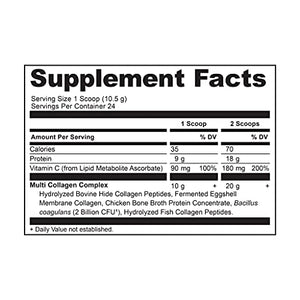 Collagen Powder Protein by Ancient Nutrition, Multi Collagen Vanilla Protein Powder, 24 Servings, Vitamin C, Hydrolyzed Collagen Peptides Supports Skin and Nails, Gut Health, Joint Supplement, 9oz