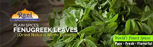 Rani Fenugreek Leaves Dried (Kasoori Methi) 1oz (28g) ~ All Natural | Vegan | Gluten Friendly | NON-GMO | Indian Origin