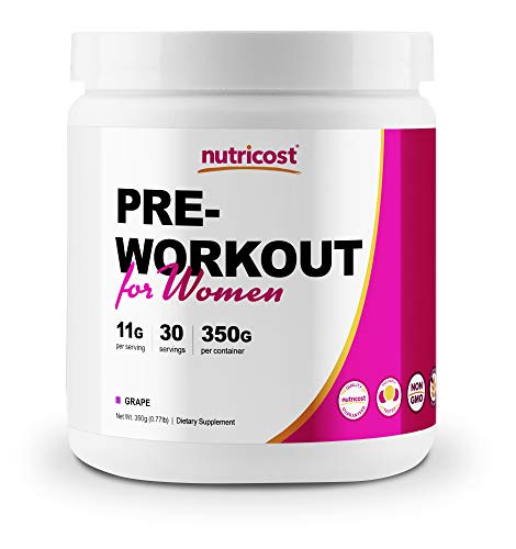 Nutricost Pre-Workout Powder for Women Grape (30 Serv)