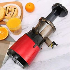 XYWCHK Slow Masticating Juicer, High Nutrient and Vitamins Juice Extractor, Wide Chute Cold Press Juicer for Vegetable and Fruit Citrus Juicer (Color : Red)