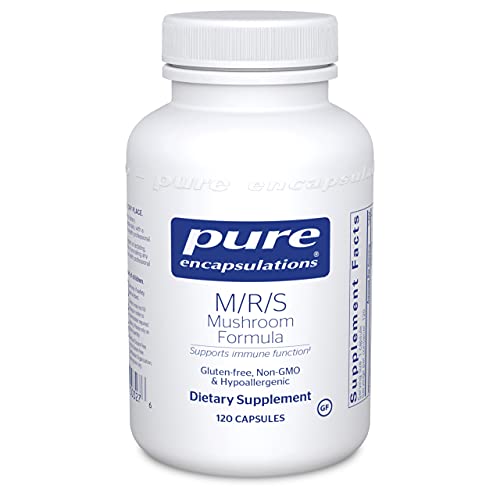 Pure Encapsulations - M/R/S Mushroom Formula - Hypoallergenic Supplement Promotes Immune Health and Provides Broad-Spectrum Physiological Support - 120 Capsules