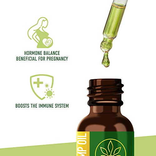 MAGNEHEMP - 500,000MG Berry Flavored Hemp Oil Extract for Pain & Stress, Hemp Oil Drops for Better Sleep