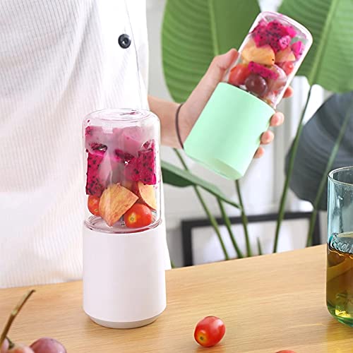 280mL Electric Juicer Lemon Juice Extractor USB Rechargeable Portable Mini Food Blender Juice Maker Mixer Machine Quick Juicing (280ml Green)