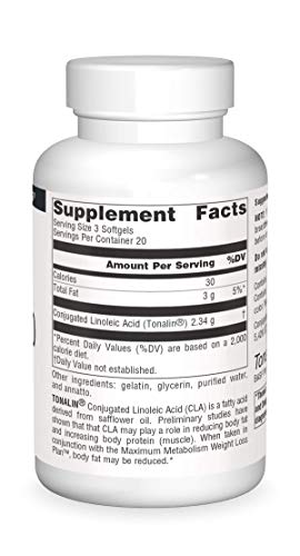SOURCE NATURALS Tonalin Cla 1000 Mg Soft Gel, 60 Count