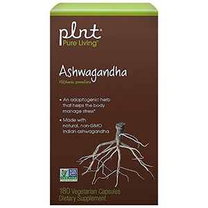 Ashwagandha Helps Body Manage Stress NonGMO (180 Vegetarian Capsules)