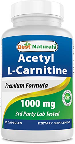 Best Naturals Acetyl L-Carnitine 1000mg Capsule, 60 Count