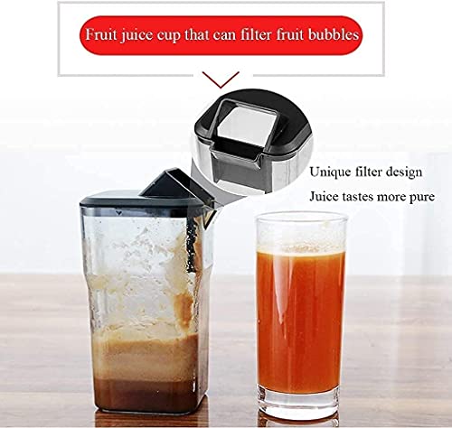 WXLBHD Slow Juicer Machines, Masticating Juicer, Cold Press Juicer with 5-Speed Modes,with Quiet Motor，Juice Extractor for Vegetables And Fruits,Easy to Clean,1000W