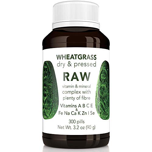 RAW Wheat Grass Pressed Sprouts 300 Capsules - Vegan Nutritional Supplement - Contain Record Number of Vitamins