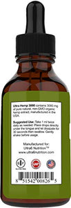 Hemp Oil for Stress Relief (3000mg - 120 Servings) Hemp Extract for Stress Relief, Knee and Back Discomfort - Best Hemp Oil Extract for Joint Challenges - Made in USA