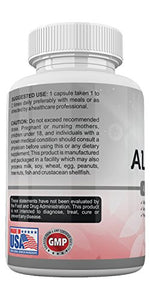 ALA / ALC High Potency Formula- Best Alpha Lipoic Acid and Acetyl-L-Carnitine HCl Dietary Supplement- Antioxidant Support- Energy Boost- for Men and Women by Amate Life 60 Capsules