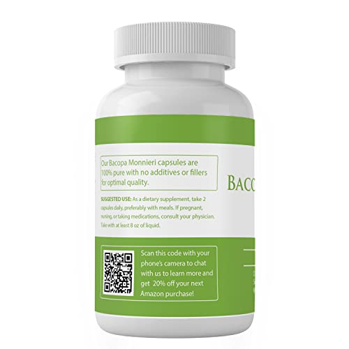 Pure Original Ingredients Bacopa Monnieri, (100 Capsules) 100% Pure, No Additives Or Fillers, Lab Verified