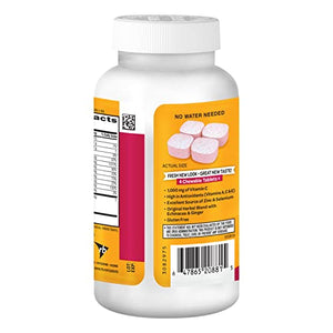 Airborne 1000mg Vitamin C Chewable Tablets with Zinc, Immune Support Supplement with Powerful Antioxidants Vitamins A C & E - (116 count bottle), Very Berry Flavor, Gluten-Free