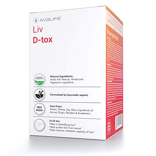 Avalife Liv D-tox - Ultimate Liver Cleanse & Detox Formula for Men & Women - Gluten Free, Vegan & Non-GMO - 60 Capsules