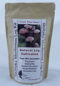 Forest Organics Shiitake Mushroom Growing Log Kit Cancer Fighting Grows For Years!