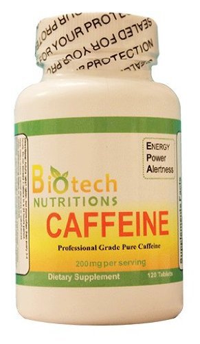 Biotech Nutritions Caffeine Dietary Supplement, 120 Count