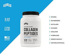 Levels Collagen Peptides, Pasture Raised, No GMOs, Unflavored, 2LB