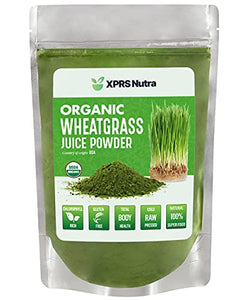 XPRS Nutra Organic Wheatgrass Juice Powder - Sustainably Grown in The US - Instant Wheat Grass Juice Powder Made from Concentrated Juice - More Potent Than Organic Wheatgrass Powder (8 oz)