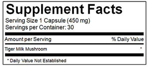 Tiger Milk Mushroom (Lignosus rhinocerus), Lung Respiratory Support, Immune Booster