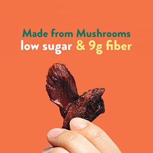 Moku Plant-Based Mushroom Jerky (3 Pack) Vegan Jerky, Gluten-Free, Soy-Free, Non-GMO Vegan Snacks, Vegan Meat No Artificial Sweetener Vegan Food, 2 oz ea (Original, 2 Oz (Pack of 3))
