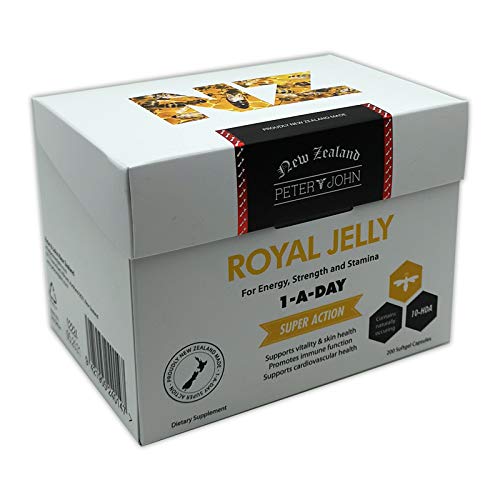 Royal Jelly 1000mg 200 Softgel Capsules 10-HDA Nutritional Supplements (3 Pack)