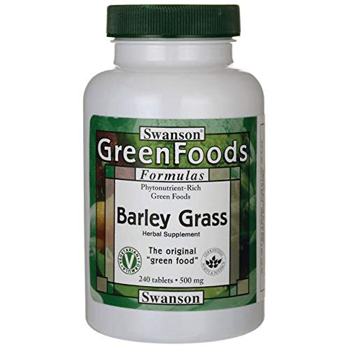 Swanson Barley Grass 500 Milligrams 240 Tabs (4 Pack)