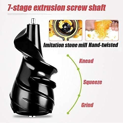 RenminRoad Juicer,Slow Masticating Juicer Machine,Cold Press Juicer Extractor Easy to Clean,Quiet Motor,Reverse Function Anti-Clogging,with Brush,for Fruits and Vegs