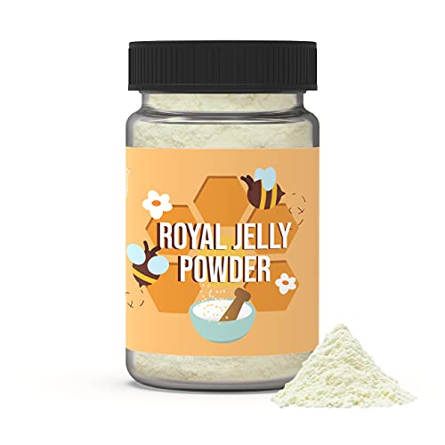 Adderenity Royal Jelly Powder 4oz 3X Concentrate Rich in Vitamins, Minerals, 100% Natural Freeze Dried with Milk & Salad