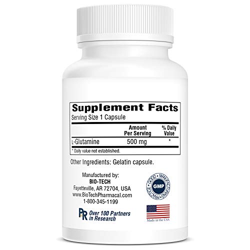 BioTech Pharmacal - Glutamine - 100 Count