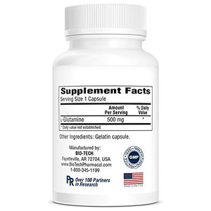 BioTech Pharmacal - Glutamine - 100 Count