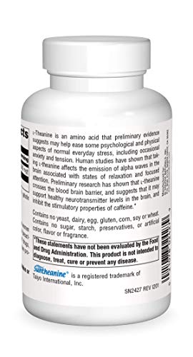 SOURCE NATURALS Serene Science L-Theanine 200 Mg Capsule, 120 Count