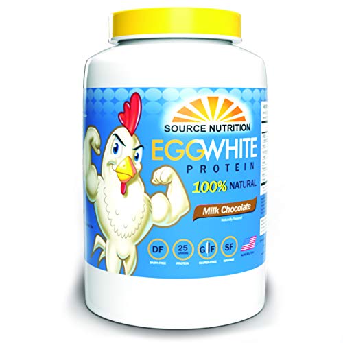 Egg White Protein Powder by Source Nutrition - 25 Grams Protein, Build Lean Muscle, Dairy Free - Milk Chocolate (2 lb)