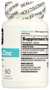 365 by Whole Foods Market, Zinc Chelated, 60 Capsules