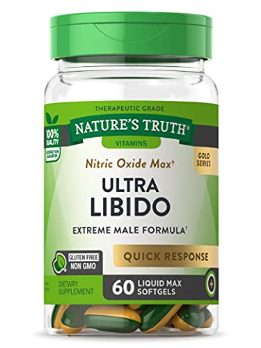 Ultra Libido Supplement for Men | 60 Softgels | Non-GMO & Gluten Free | by Natures Truth
