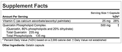 Andrew Lessman Quercetin 500-120 Capsules - 500 mg Unique Quercetin Phospholipid Complex, Highly Absorbable Formula to Support Healthy Heart, Circulatory and Immune Function. No Additives.