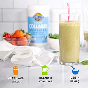 Garden of Life Grass Fed Collagen Peptides Powder – Unflavored Collagen Powder for Women Men Hair Skin Nails Joints, Hydrolyzed Collagen Protein Supplements, Post Workout, Paleo & Keto, 14 Servings