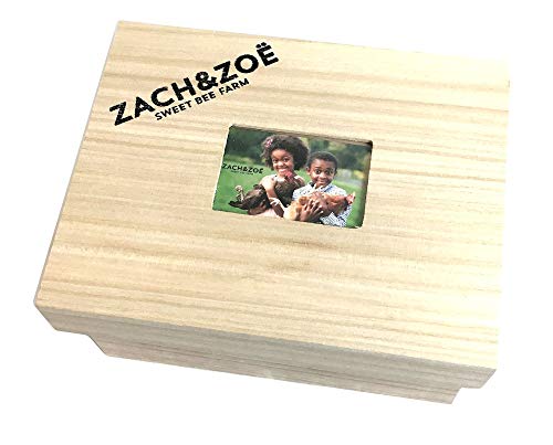 Unfiltered Raw Honey by Zach & Zoe Sweet Bee Farm – (1) Jar of Creamed Honey and (1) Jar of Ginger Honey - Pure Farm Raised Honey with Powerful Anti-oxidants, Amino Acids, Enzymes, and Vitamins!