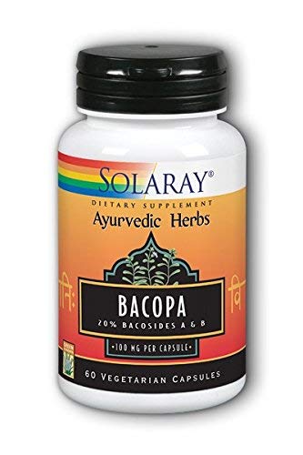 Solaray - Bacopa Ayurvedic Herbs, 100 mg, 60 capsules (2 Pack)