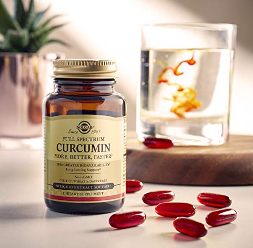 Solgar Full Spectrum Curcumin Liquid Extract, 90 Softgels - Faster Absorption - Brain, Joint & Immune Health - Long Lasting Support - Non GMO, Gluten Free, Dairy Free - 90 Servings
