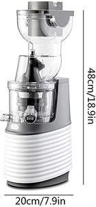 Juicer Machines Slow Masticating Juicer Extractor, 3.15 Inches Wide Chute Cold Press Juicer for Easy Juice and Clean, High Juice Yield for Fruit