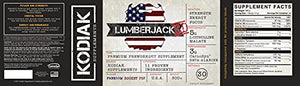 LUMBERJACKED Pre-Workout Supplement with CarnoSyn by Kodiak Supplements - 30 Servings - Better Pumps, Strength, Energy, and Focus - No Crash (Freedom Rocket)