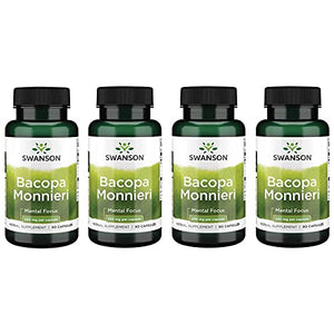 Swanson Bacopa Monnieri Extract Bacognize 250 Milligrams 90 Capsules 4 Pack