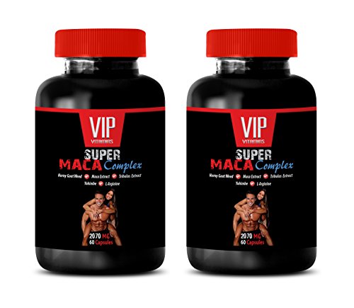 Horny Goat Weed Complex with tribulus and maca - Super MACA Complex - tribulus terrestris, 2 Bottles (120 Capsules)